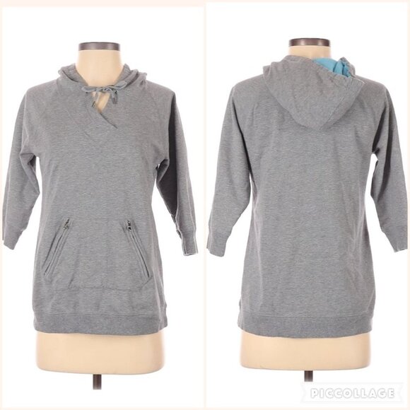Style & Co. Tops - Style & Co Gray Pullover Hoodie Sweatshirt P/S